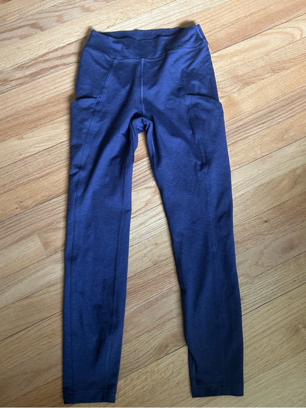 Lululemon Leggings Side Pockets Heathered Purple Size 6